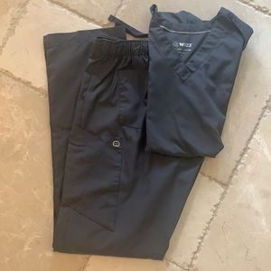 WonderWink women’s scrub set SMALL Gray
